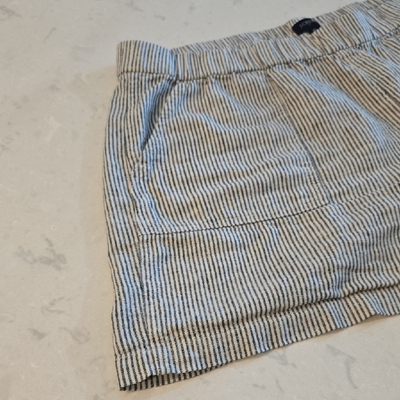 J.Crew Linen Blend Striped Shorts – Women’s Size XL - Picture 3 of 9